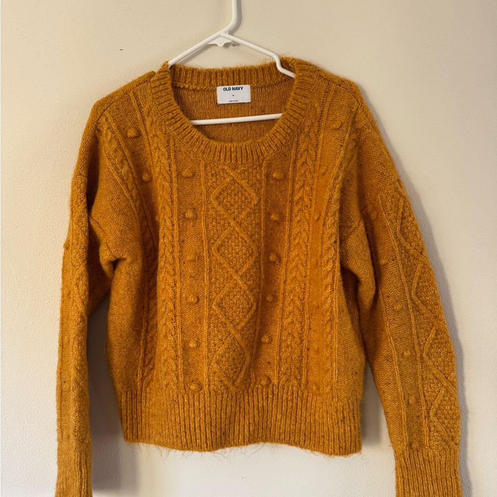 Old Navy Golden Cable Knit Sweater